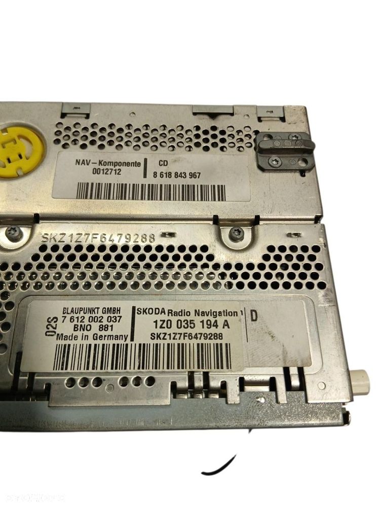 radio cd nawigacja skoda octavia ii 1z0035194a 7612002037 - 4