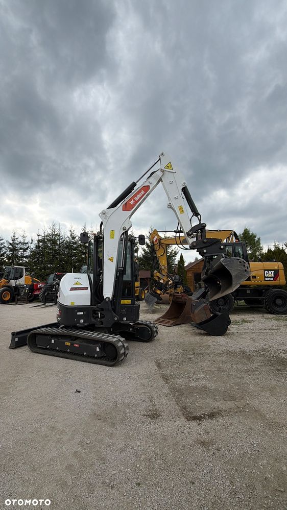 Bobcat Minikoparka Bobcat e50Z 5ton e55 e60 Cat 303.5 304  305 3xłyżki Ramię LOONG dodatkowe linie hydr wyjścia AUX1 + 2 przeciw waga MAX-dociążenie gąsienice 85% od nowości 1 właściciel z Niemiec Auto IDLEE po serwisie Widły wiertnica grabie i inne za dopłatą Szybkozłącze hydr Miller łyżka przedsiębierna Pług  Kubota Takeuchi Jcb - 27