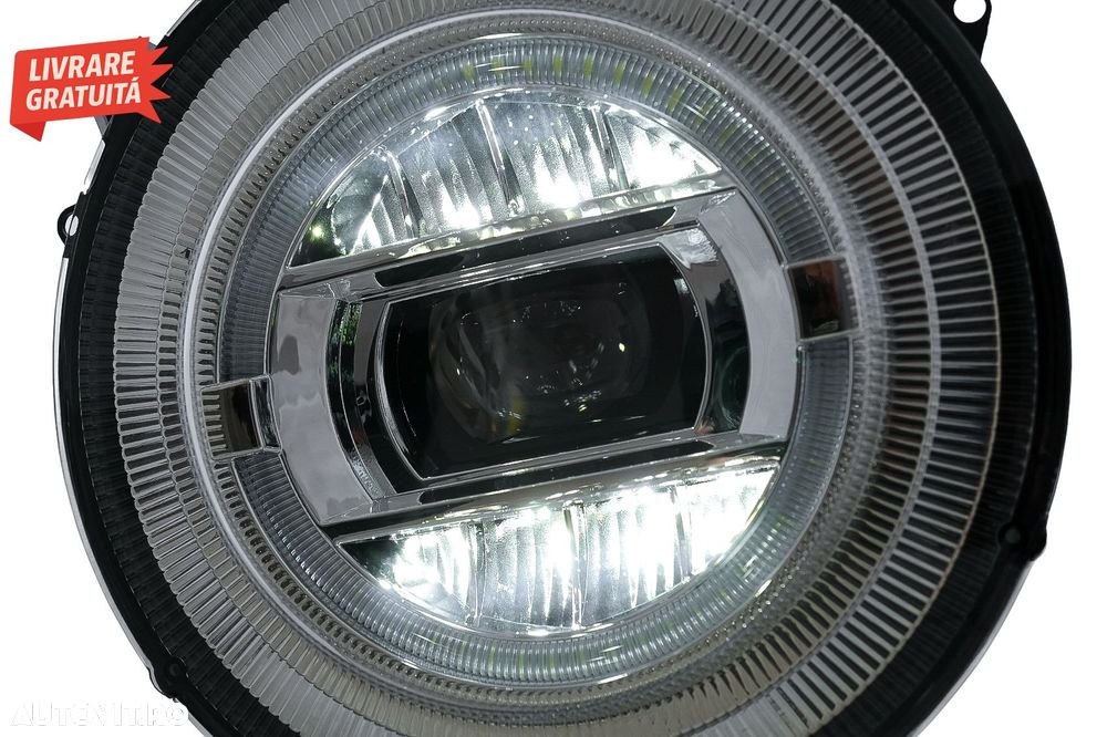 Faruri Full LED Mercedes G-Class W463 (2005-2017) Crom Facelift 2018 Design- livrare gratuita - 8