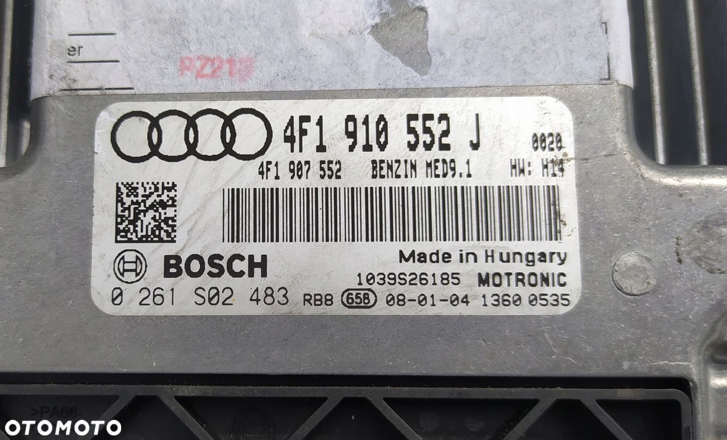 STEROWNIK SILNIKA AUDI S6 C6 5.2 V10 4F1910552J - 2
