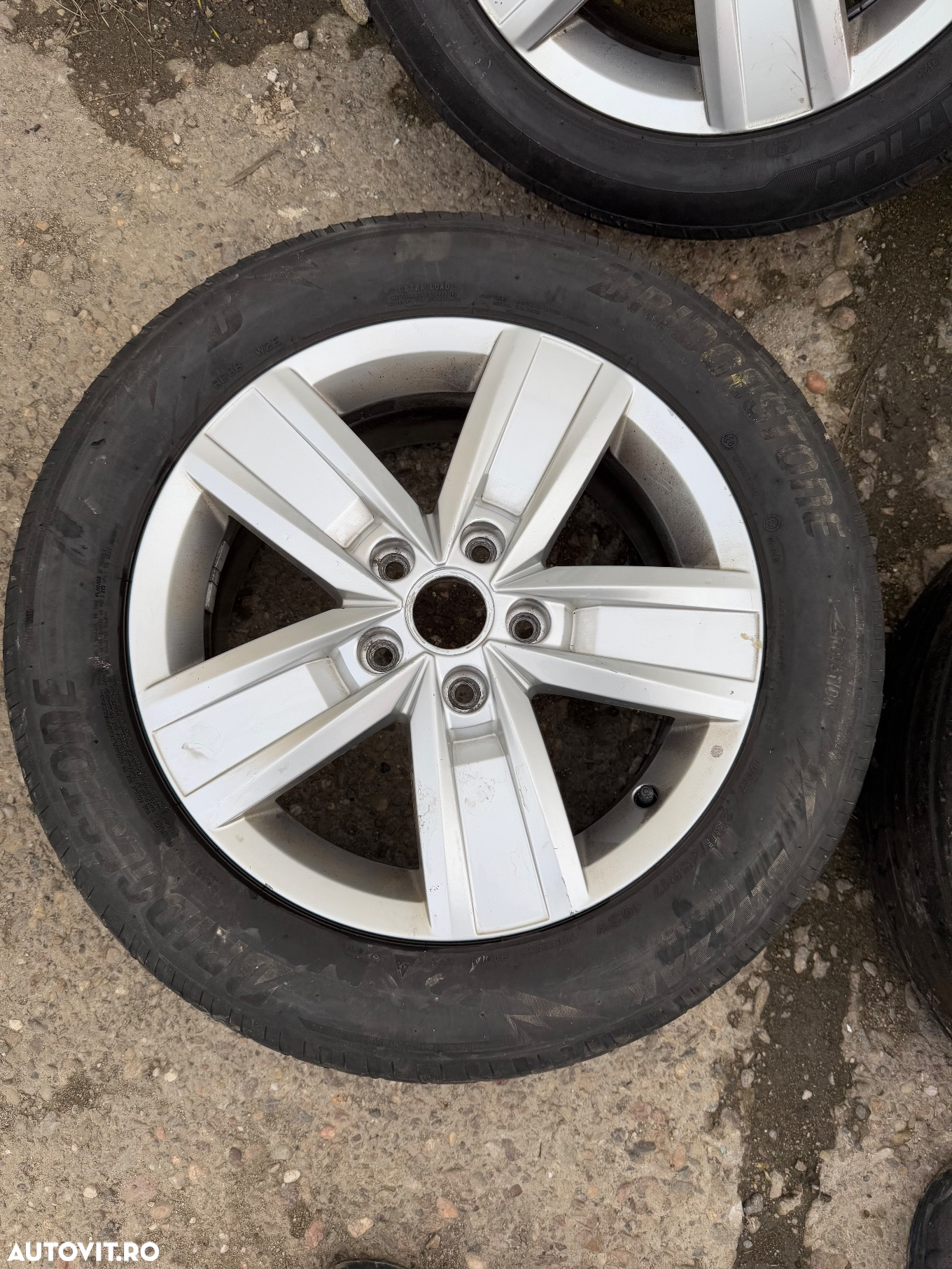 Set jante aliaj VW T5, T6 cu cauciucuri uzate 235/55R17, et55 ,5x120, cod janta 7E0601025P - 5