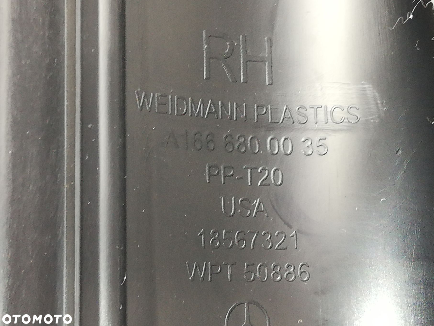 Listwa progowa wewnętrzna prawa Mercedes GLS X166 A1666800035 18567321 - 7