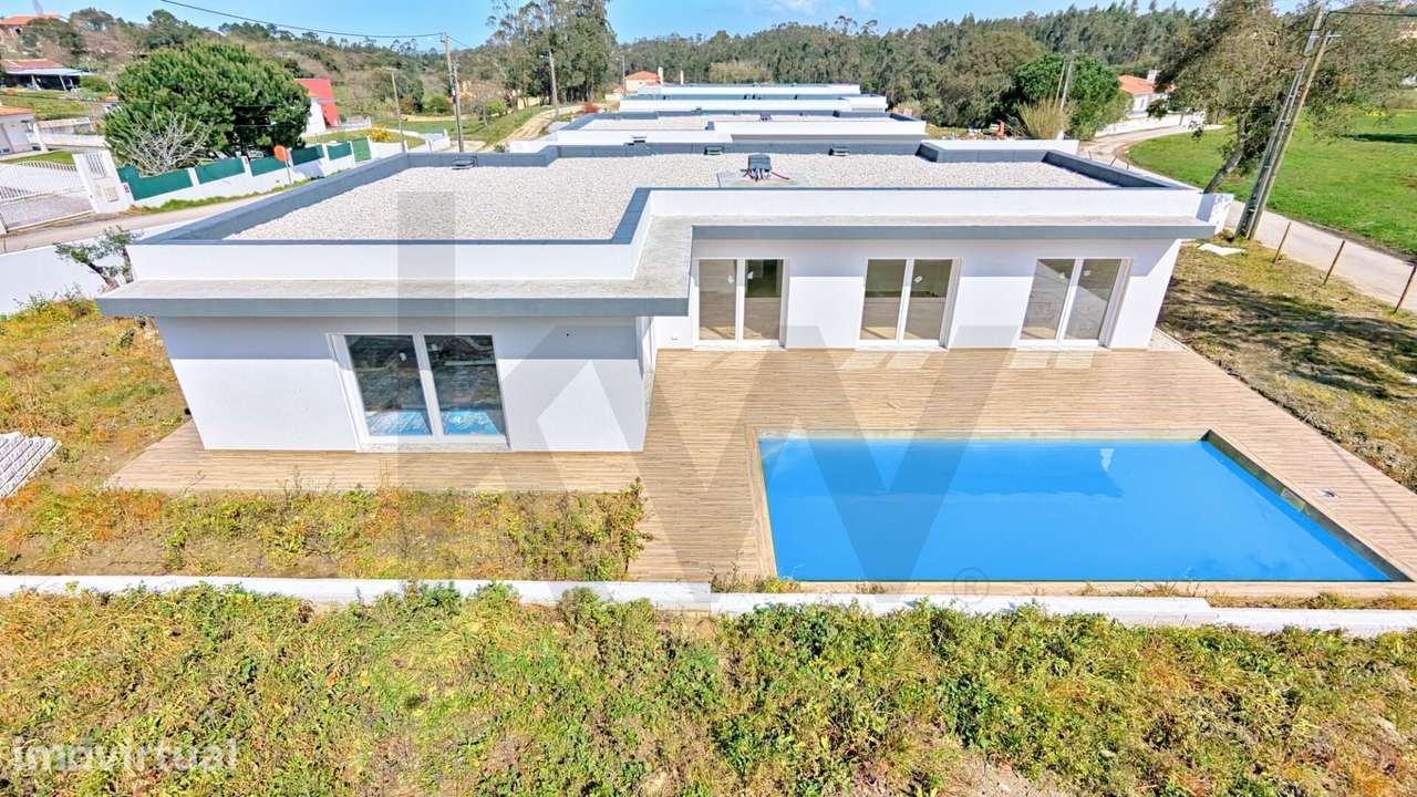 Moradia Nova Isolada T3 c/ Piscina e Anexo em terreno de 900m2 - Calda - Grande imagem: 5/37