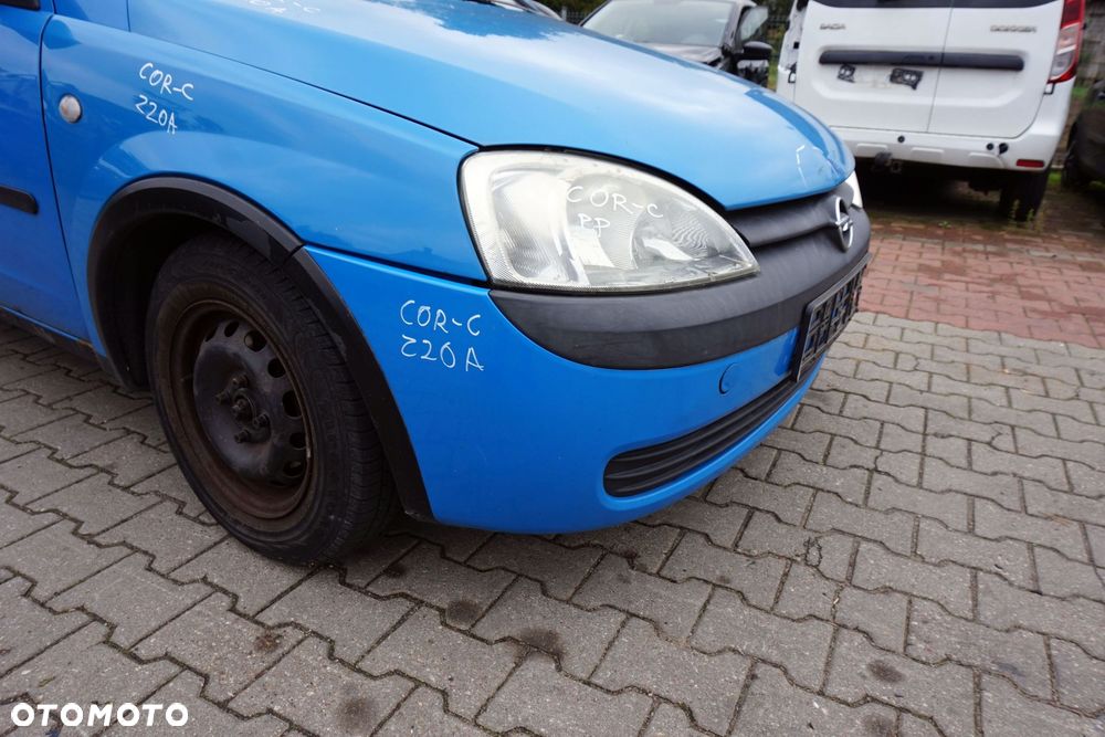 MASKA ZDERZAK BŁOTNIKI LAMPY CORSA C III Z20A  OPEL 1999-2003 NIEBIESKI PRZÓD KOMPLETNY - 23