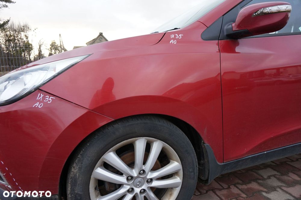 MASKA ZDERZAK BŁOTNIKI LAMPY IX35 I AA1 A0  HYUNDAI 2009-2015 CZERWONY (INFRA RED) PRZÓD KOMPLETNY - 20