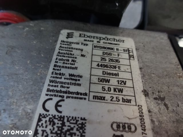 Ogrzewanie postojowe Audi 8W0 265 081L - 5