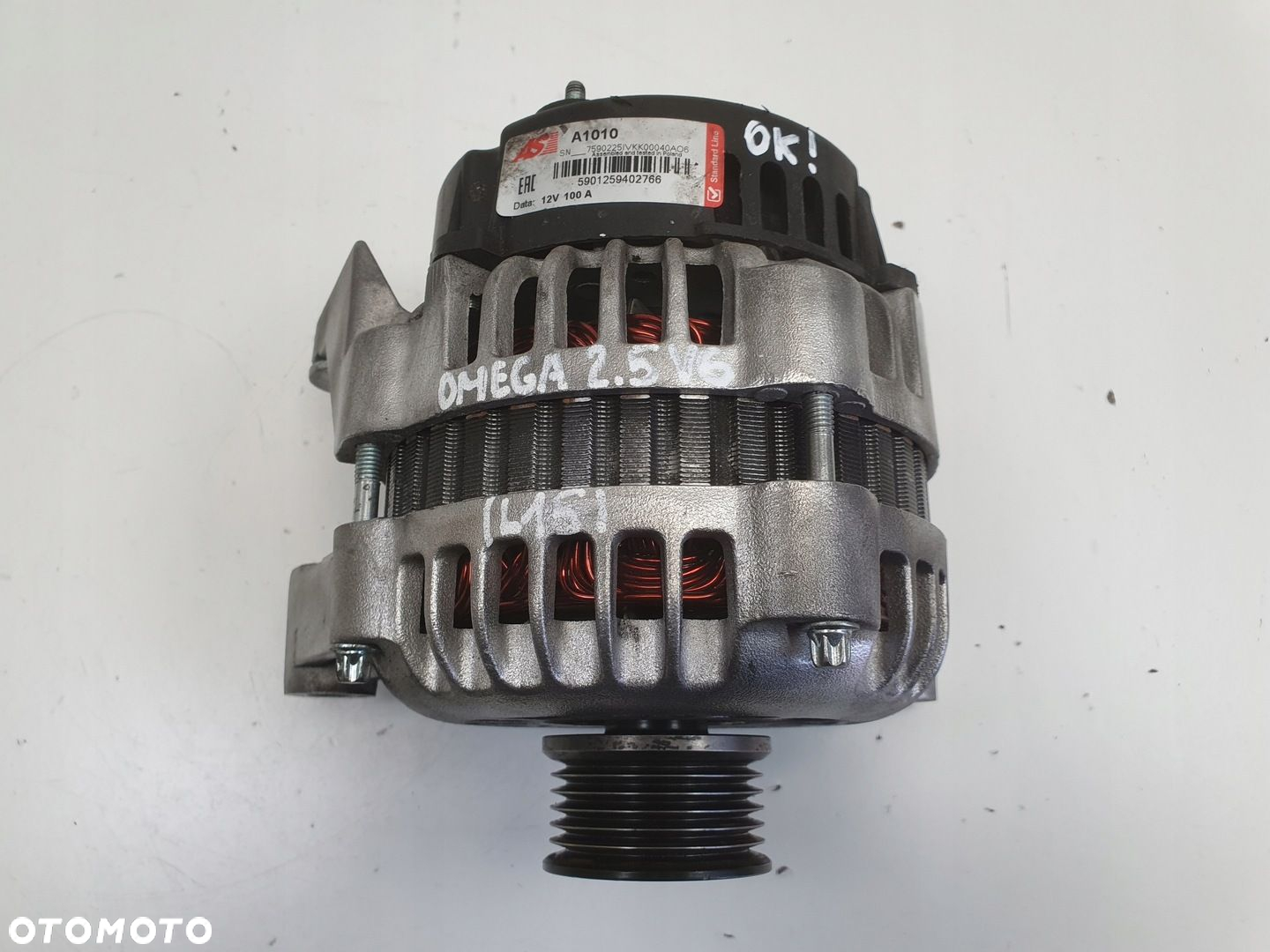 Opel Omega B 2.5 V6 ALTERNATOR A1010 100A - 2