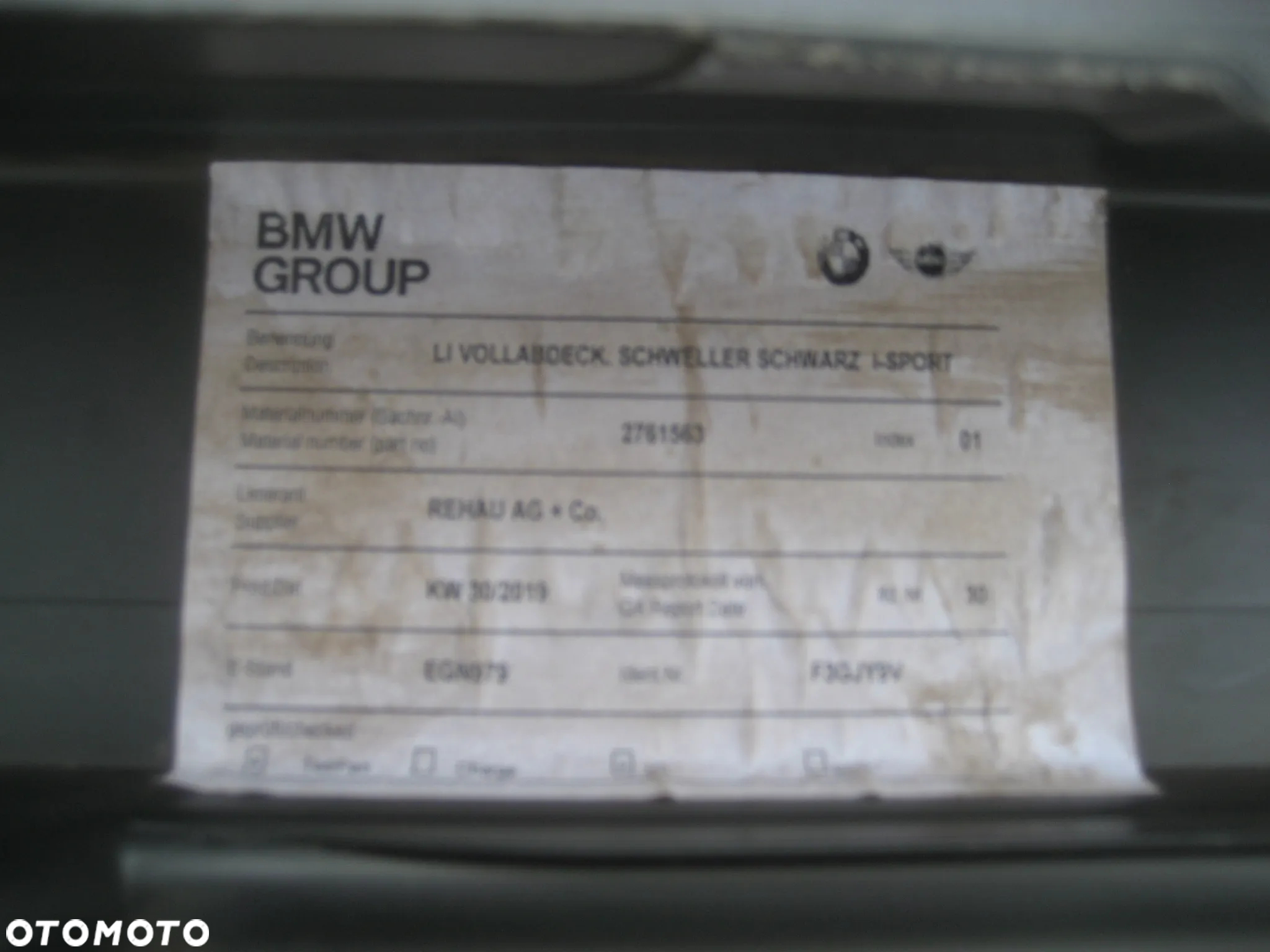 bmw ix i20 listwa progowa lewa 2761563 - 11