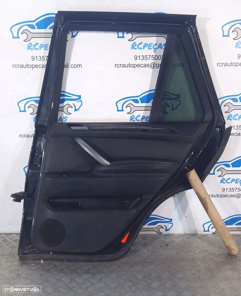 PORTA PORTAS TRASEIRA TRÁS DIREITA BMW X5 E53 41528256828 FECHO ELEVADOR MOTOR PUXADOR VIDRO RETROVISOR RETROVISORES - 4