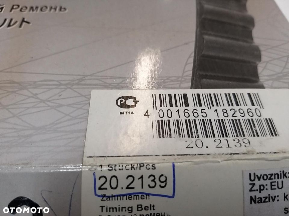 PASEK ROZRZĄDU  IVECO DAILY I, DAILY II; FIAT DUCATO; RENAULT MASTER I 2.4D/2.5D 01.85-08.98 - 2