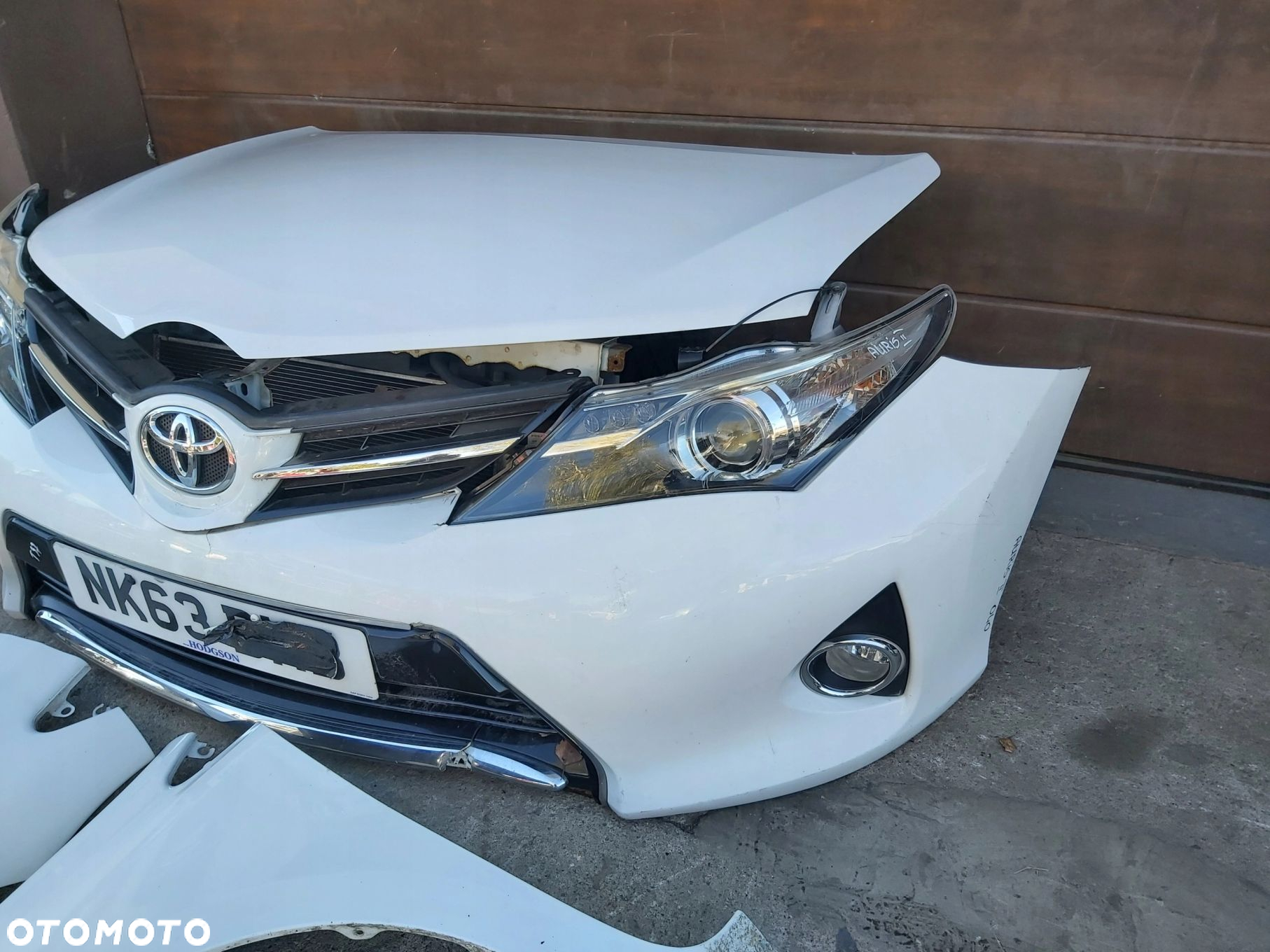 Toyota Auris II zderzak maska błotnik chłodnica pas przedni kompletny przód - 3