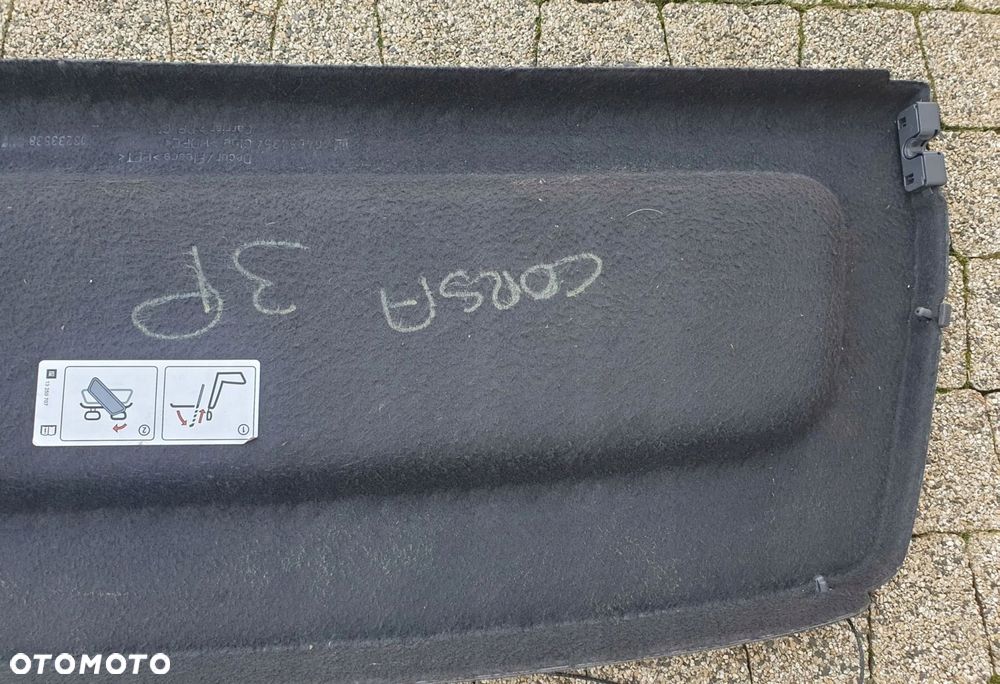 opel corsa d 3d półka tylna bagażnika 464654354 - 6