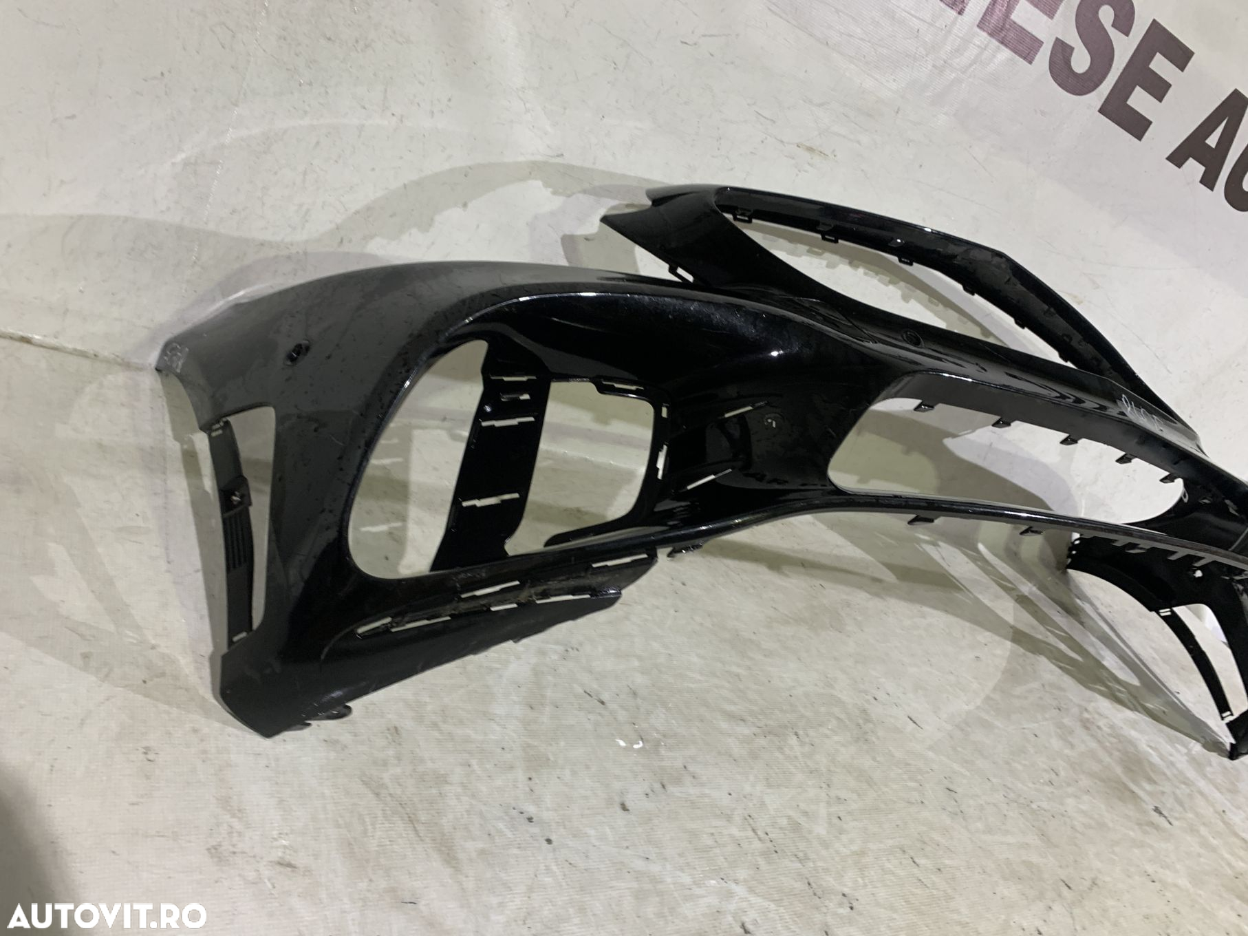 Bara fata Mercedes C-Class AMG, W205, facelift, 2018, 2019, 2020, 2021, cod origine OE A2058856002, cu gauri pentru senzori de parcare (6). - 6