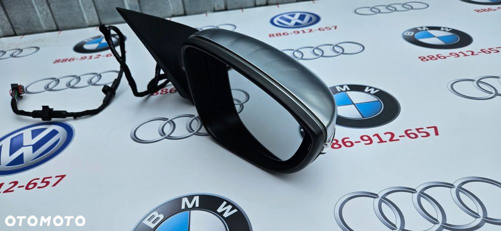 VW SCIROCCO 1K8 LIFT R-LINE Kompletne lusterko prawe Lusterko pasażera 13 KABLI 13 PIN EUROPA - 6
