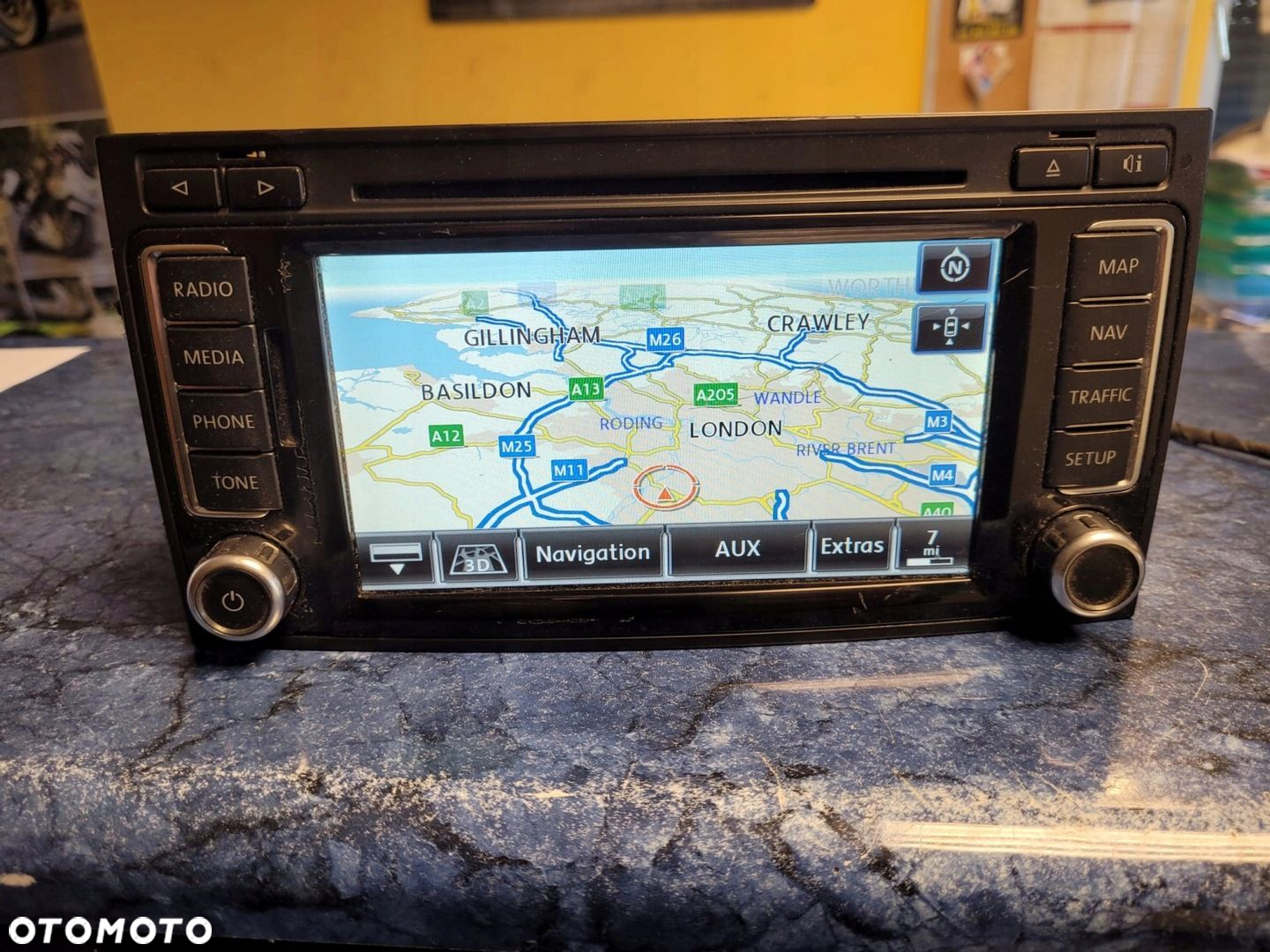VW TOUAREG I T5 RADIO NAWIGACJA 7L6035680 - 2