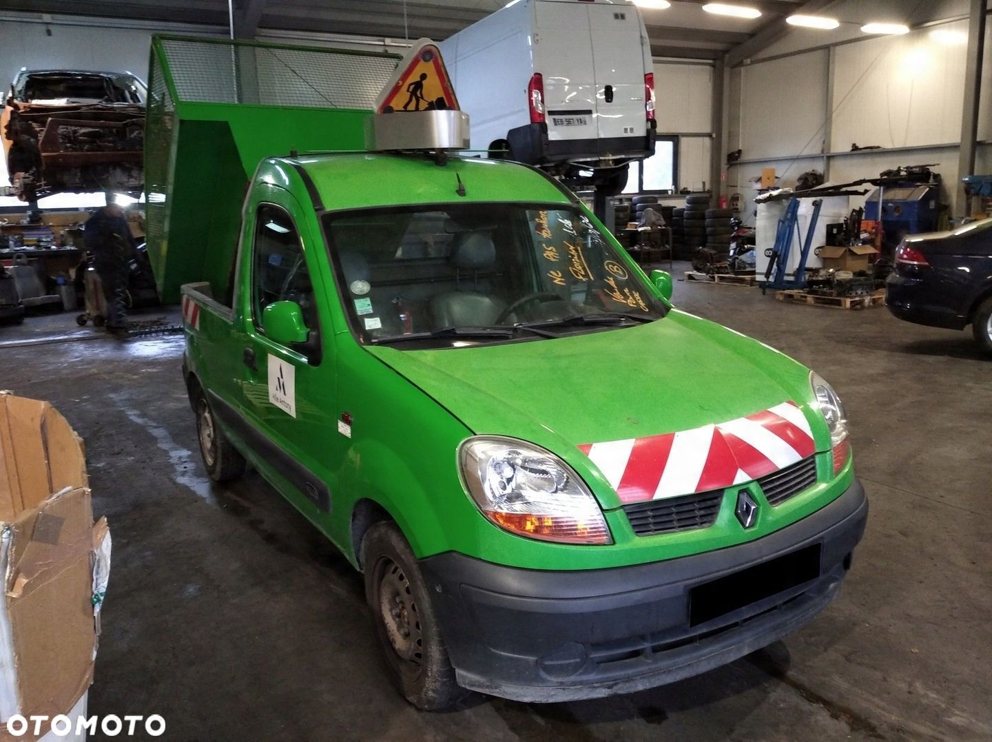 RENAULT KANGOO I 1 LIFT DRZWI PRZÓD PRAWE ZIELONE - 1