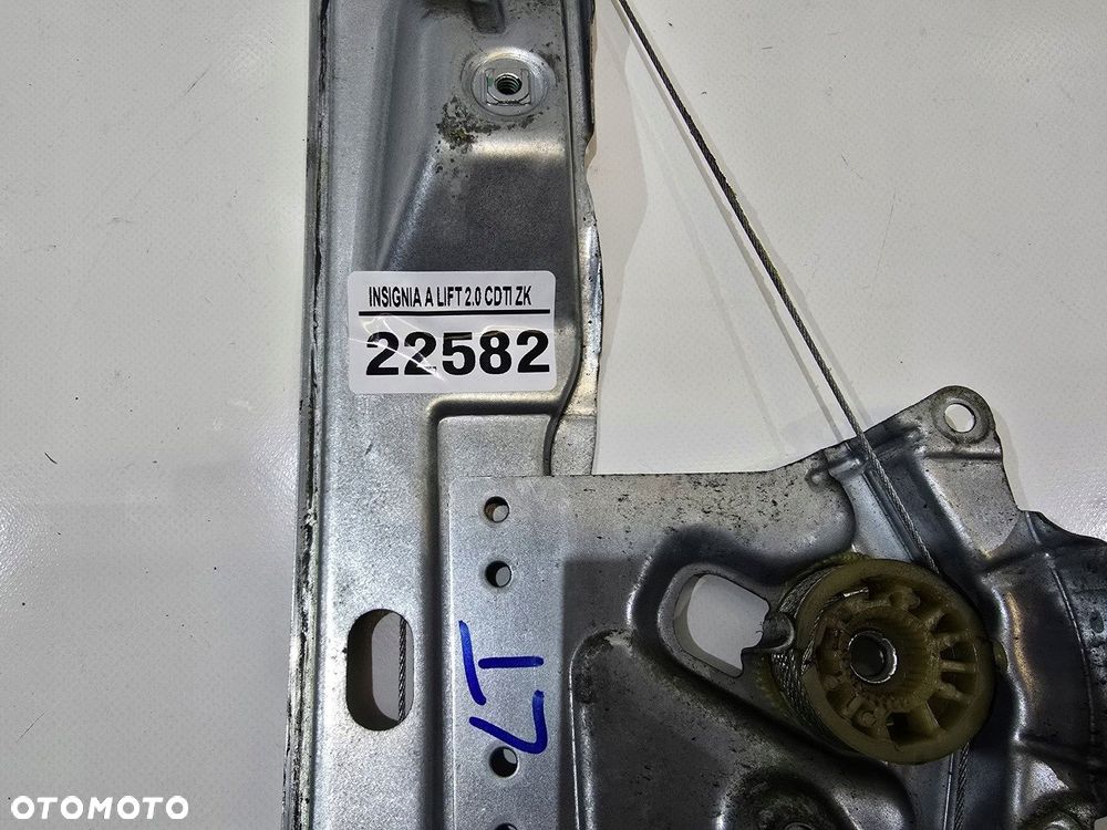 mechanizm podnośnika szyby lewy tył opel insignia a lift 20952450 - 5