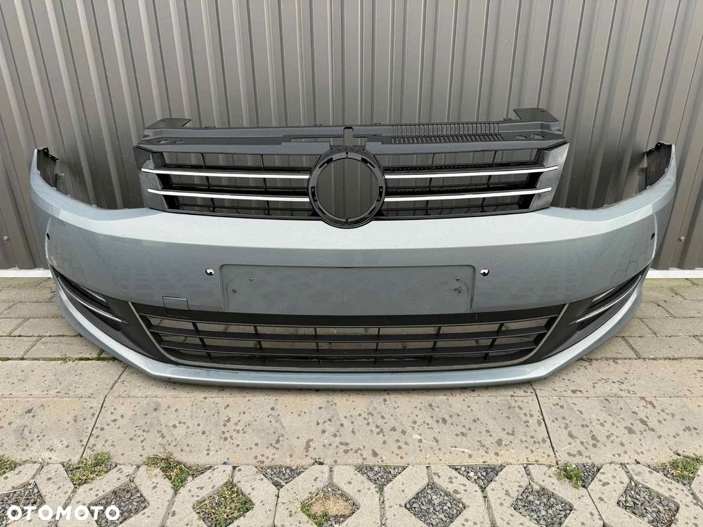 VW Sharan II 7N Zderzak przód przedni kompletny 4xPDC Grill LR7J 2010-2015r - 1