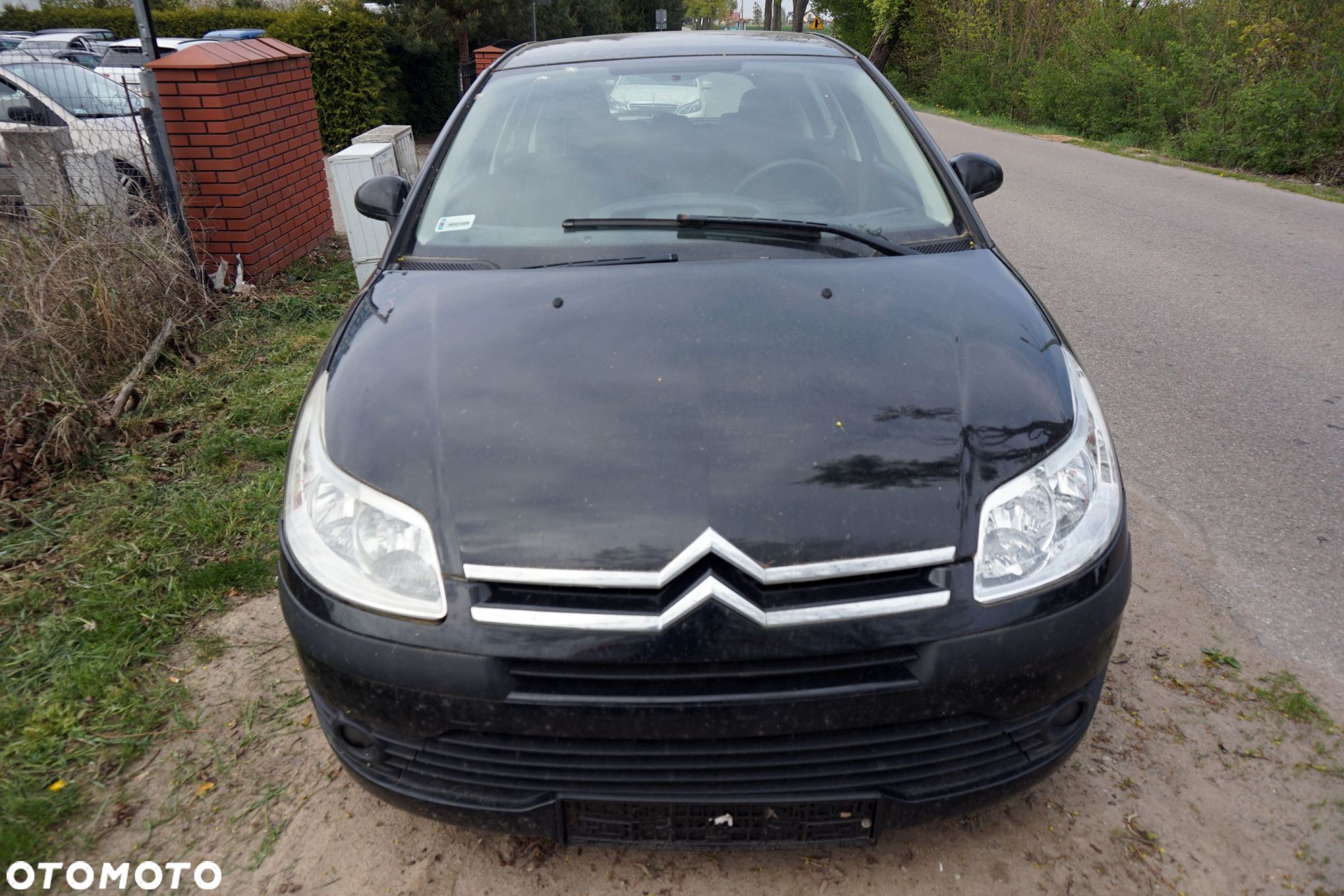 MASKA ZDERZAK BŁOTNIKI LAMPY C4 I KTV  CITROEN 2004-2008 CZARNY PRZÓD KOMPLETNY - 1