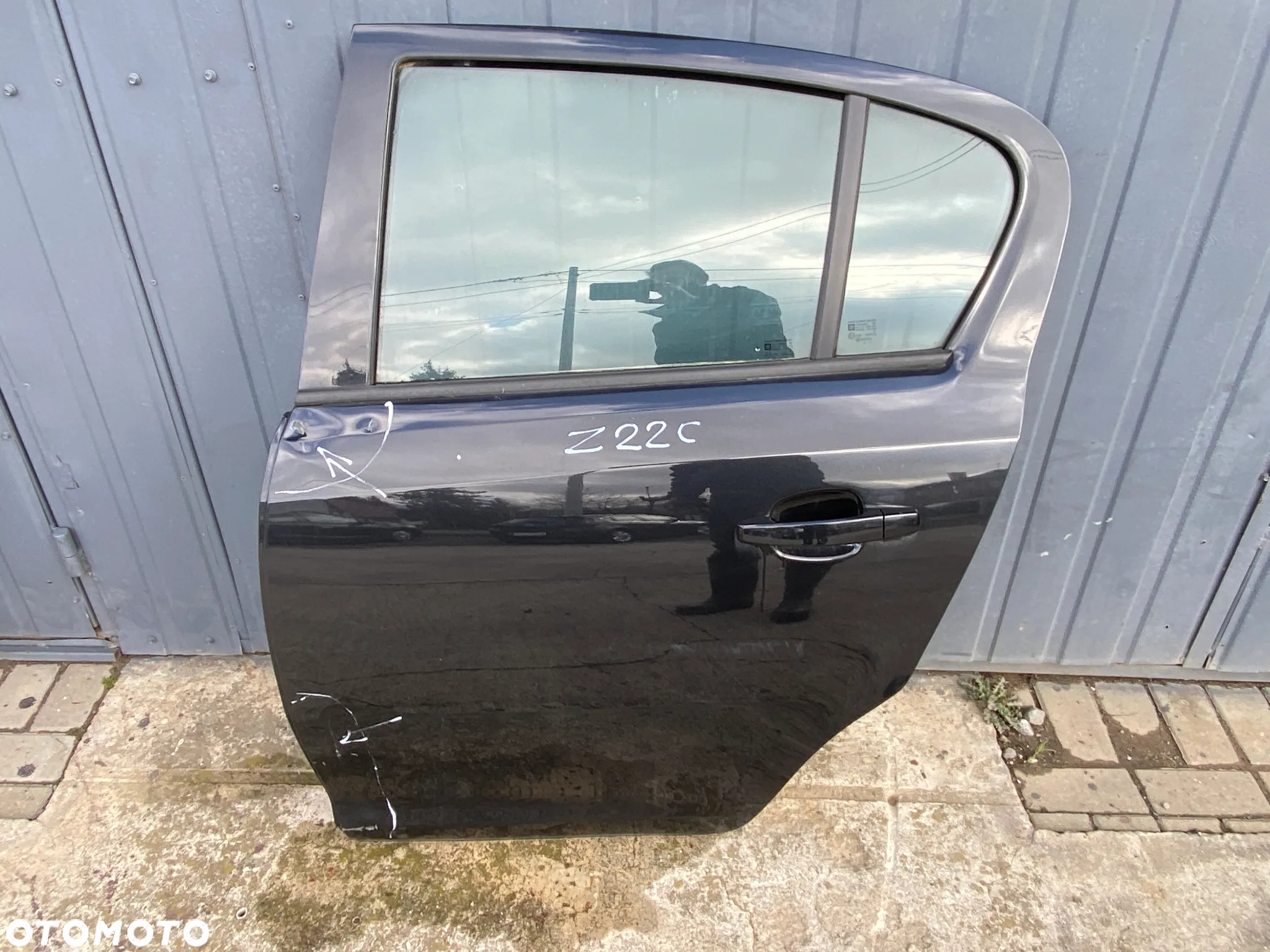 Drzwi tylne lewe Opel Corsa D Kompletne Y22C - 4