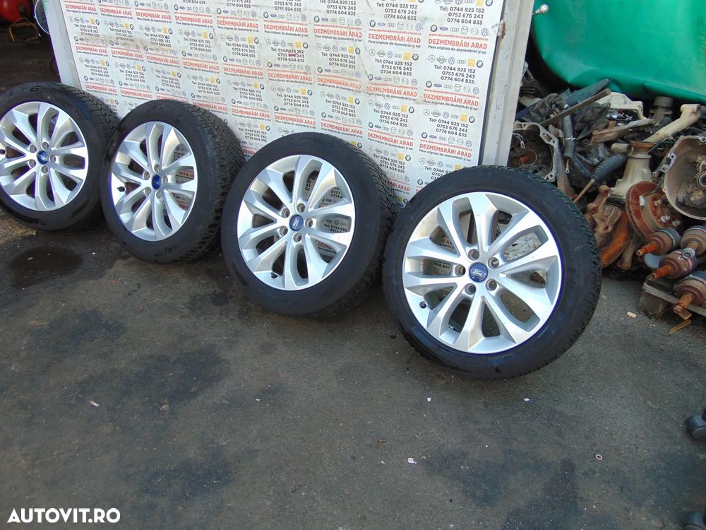 Jante aluminiu Ford Mondeo mk5 S max Kuga Galaxy 3 r17 jante aliaj cu anvelope iarna 215/55/r17 - 2