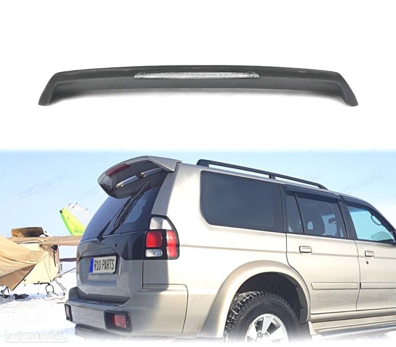 AILERON SPOILER TRASEIRO MITSUBISHI MONTERO PAJERO 03-15 + TERCEIRA LUZ DE STOP - 1
