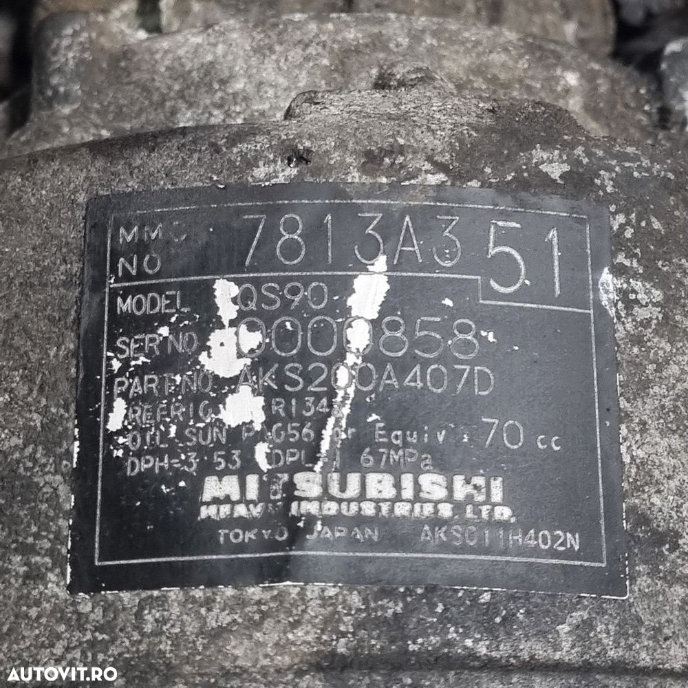 Compresor clima Mitsubishi Outlander Facelift 2.2 D 2009 - 2012 156CP 4HK (1369) Diesel ... - 5