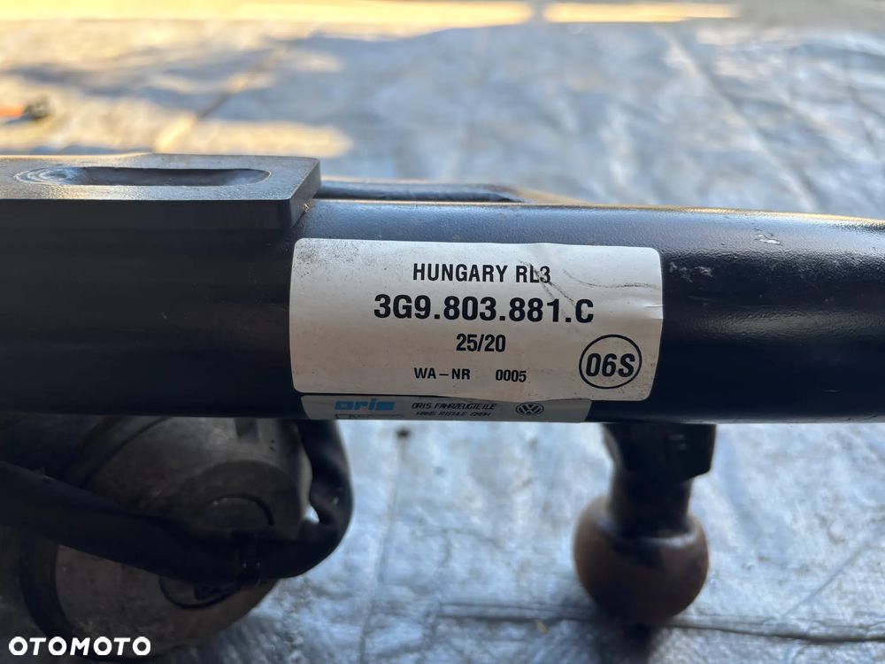 VW Passat B8 hak holowniczy elektryczny oryginał 3G9803881C  moduł 5Q0907383N wiązka komplet - 5