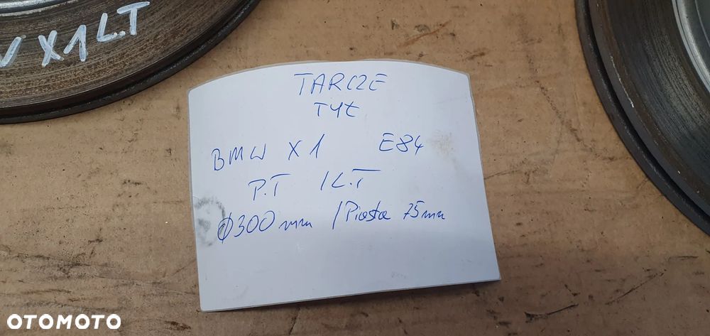 Tarcze hamulcowe tył tylne klocki BMW X1 E84 2.0D - 16