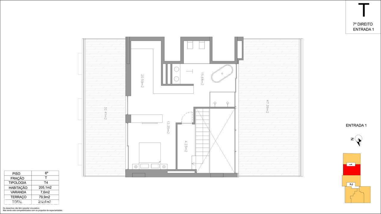 Apartamento T4 DUPLEX em construção - Damião de Góis Premium Residence - Grande imagem: 3/17