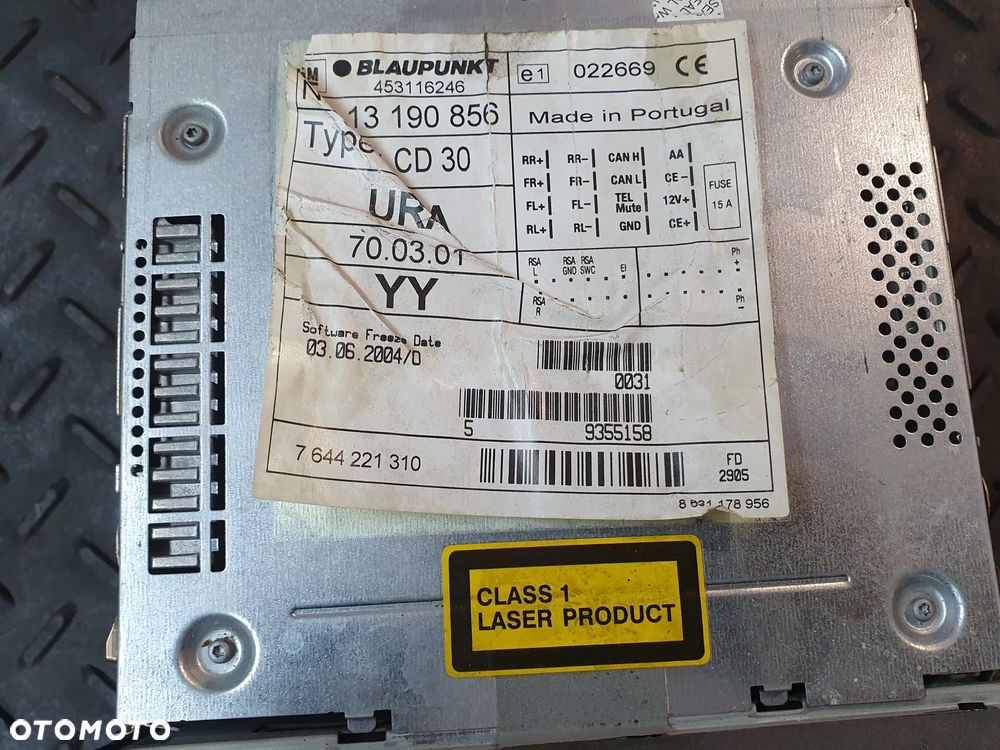 OPEL ASTRA H RADIO 13190856 OPEL ZAFIRA B POSIADAM 2 SZT - 10