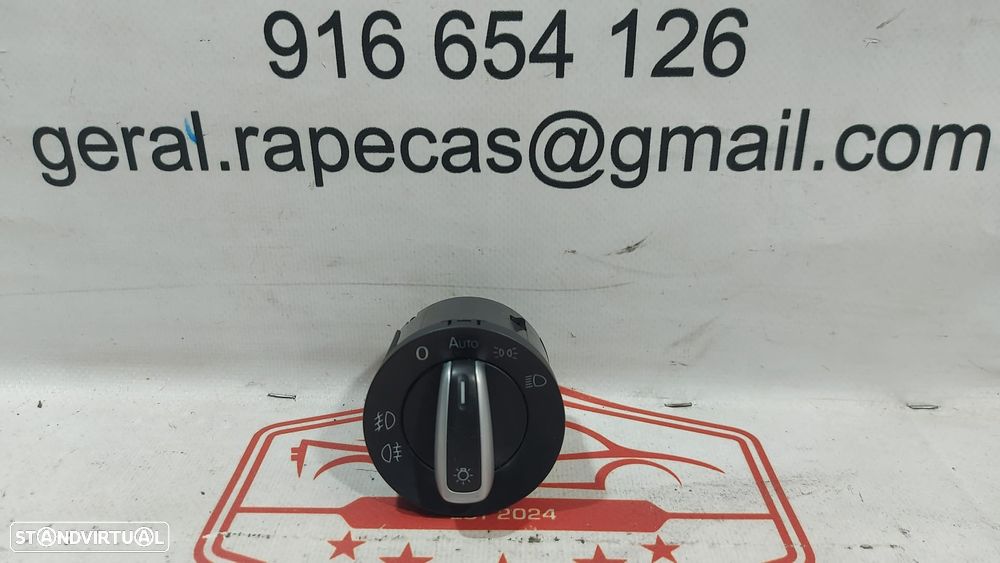 Comando Luzes Switch Comutador Botão VW Scirocco Passat 3C8941431N Original - 1