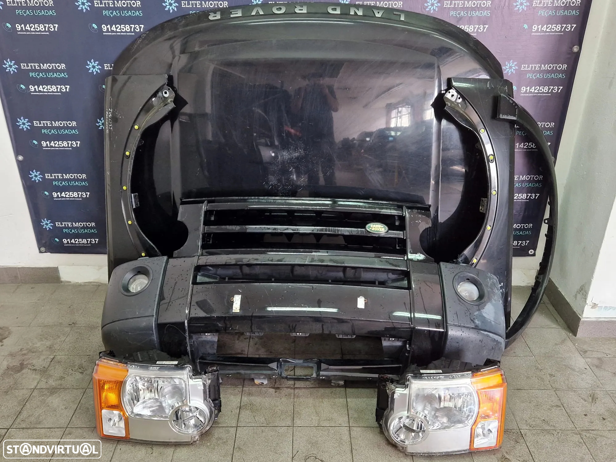 Frente completa usada LAND ROVER DISCOVERY III 3 capot parachoques oticas grelha - 4