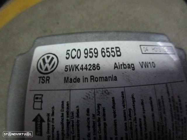 Kit Airbags 5K0880201P81U 5K0880204A 5K1880841D 5C0959655B 1K3857705AA 1K3857706AC 5K0959351  VW GOLF 6 2011 1.4I 80Cv 3P Preto PRETO - 18