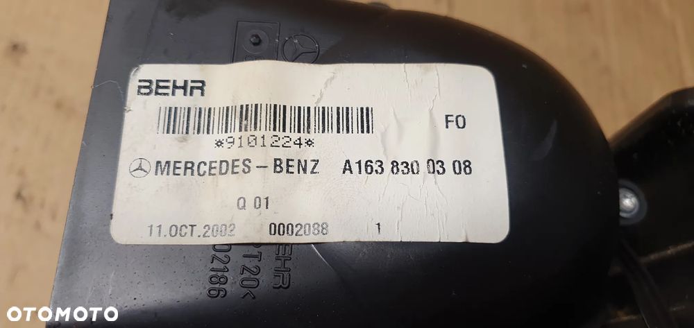 Wentylator dmuchawa nagrzewnica tył Mercedes ML W163 A1638300308 - 8