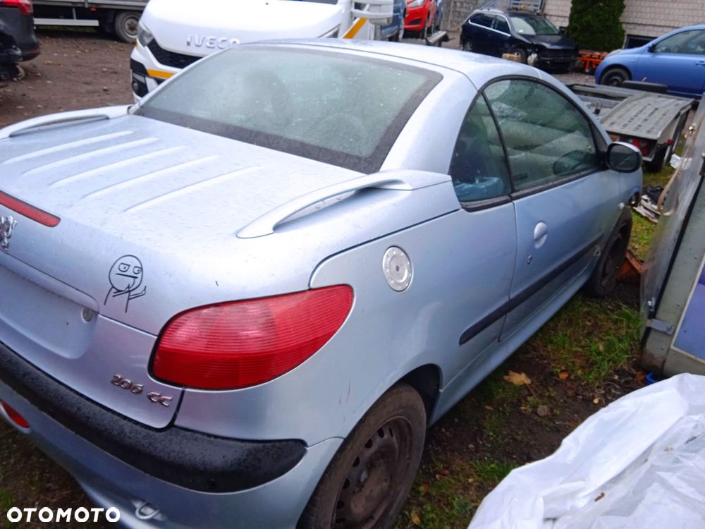 Na części Peugeot 206 CC Cabrio 2.0 16V lakier EYLC silnik RFN skrzynia klapa błotnik drzwi - 1