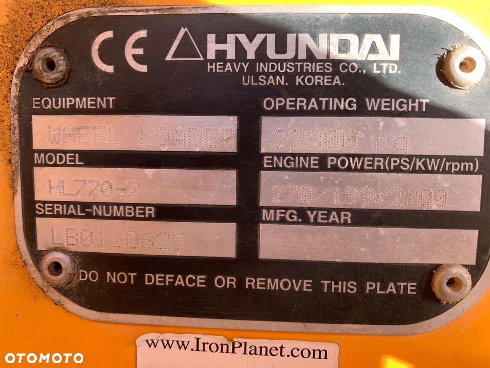 Hyundai HL770‑7 - 7