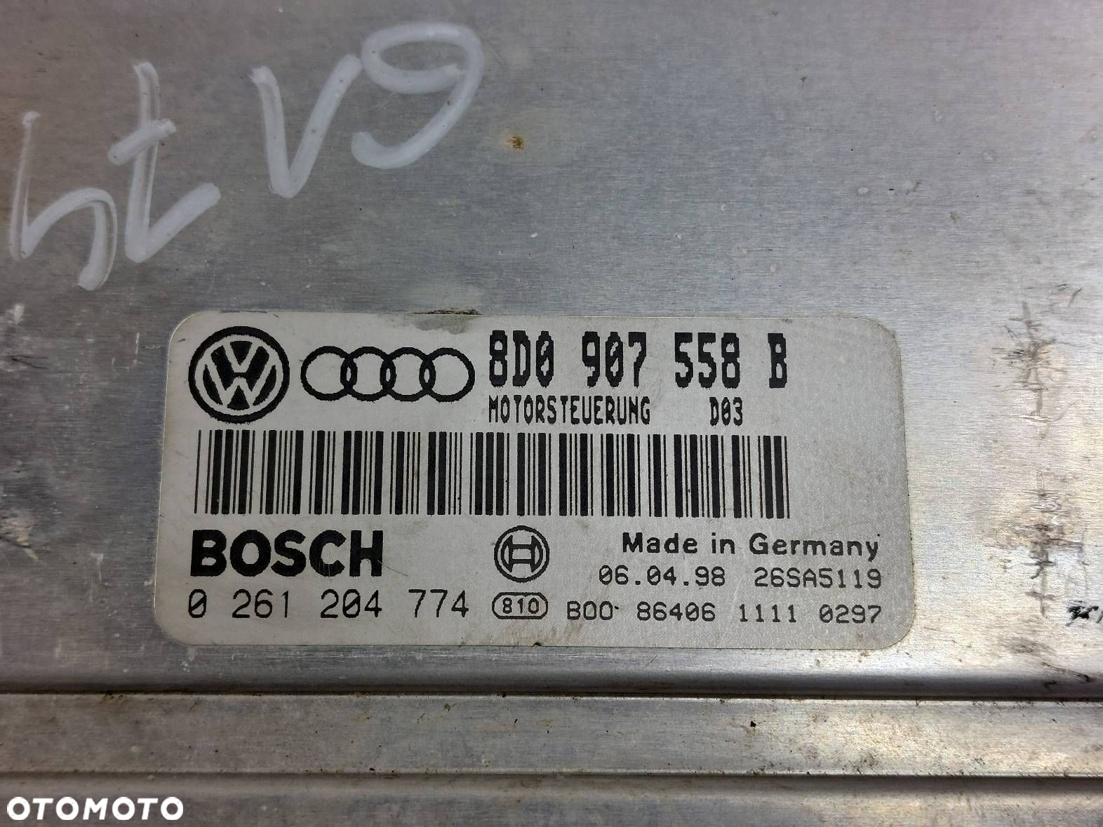 ZESTAW STARTOWY AUDI A4 B5 1.8 20V 8D0907558B 4B0905851B 8D0919861C - 2