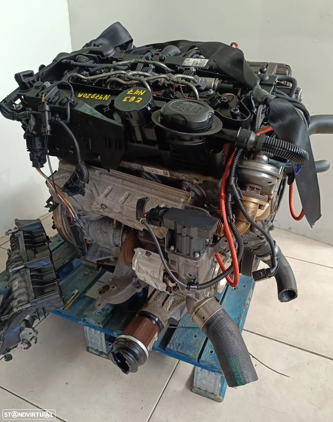Motor Bmw X3 2.0D 177cv n47D20A E83 caixa velocidades xdrive 4x4 - 5