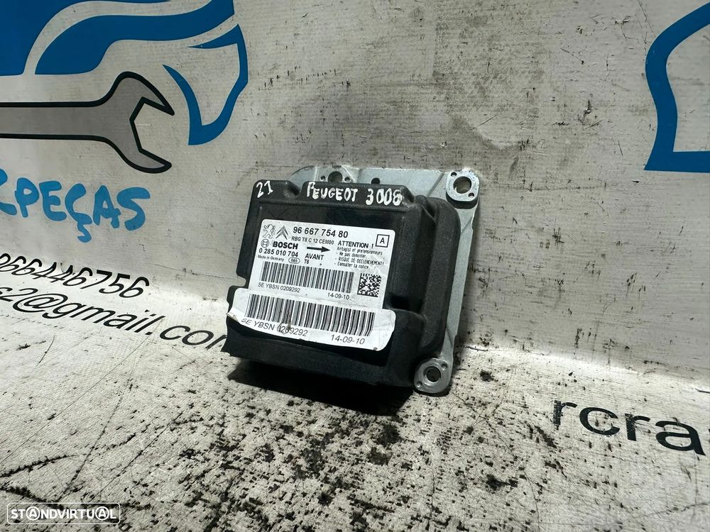 .Módulo Centralina Airbag SRS Original PSA Peugeot Citroen 9666775480 2009 - 2016 - 4