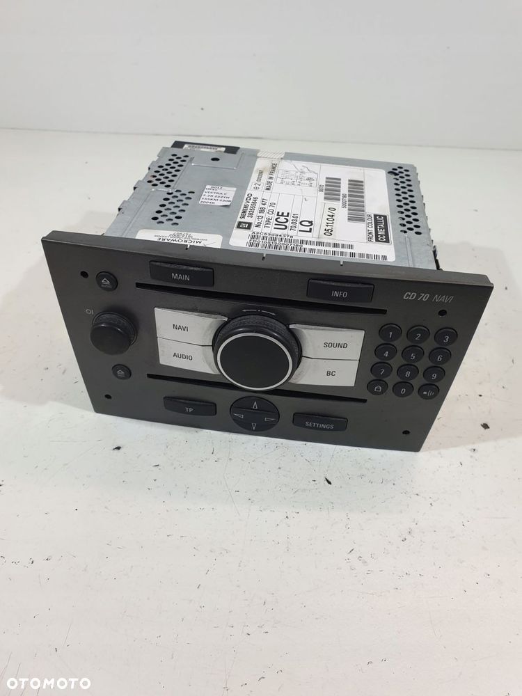radio cd70 13188477 opel vectra c signum kod eu - 7