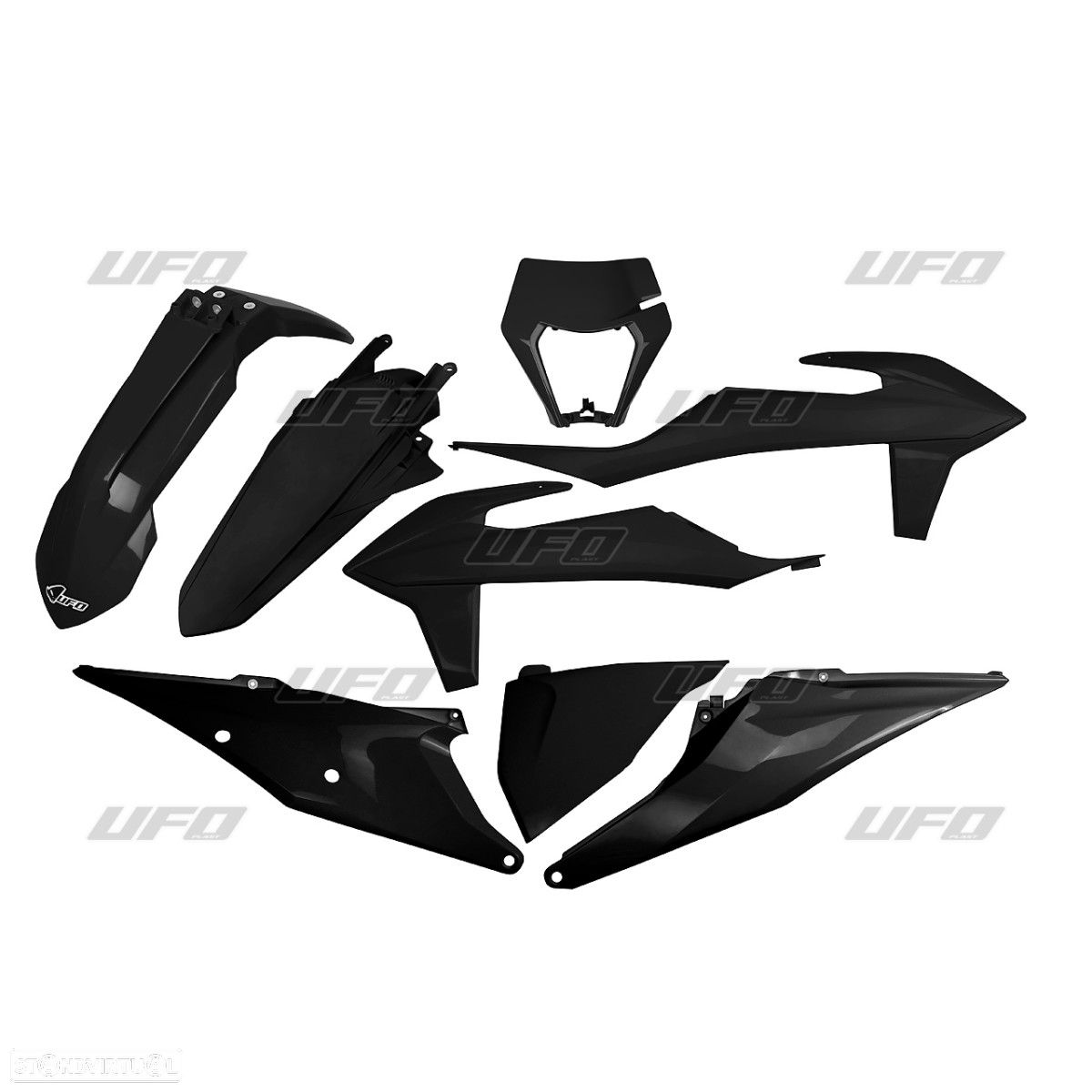 kit plasticos ufo preto ktm exc-f 250 / 350 / 450 - 1