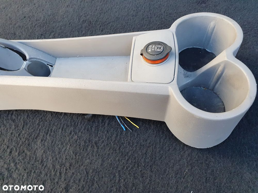 FIAT PANDA II TUNEL ŚRODKOWY UCHWYT NA KUBKI CUPHOLDER GNIAZDO ZAPALNICZKI 735336465 ORYGINAŁ - 7