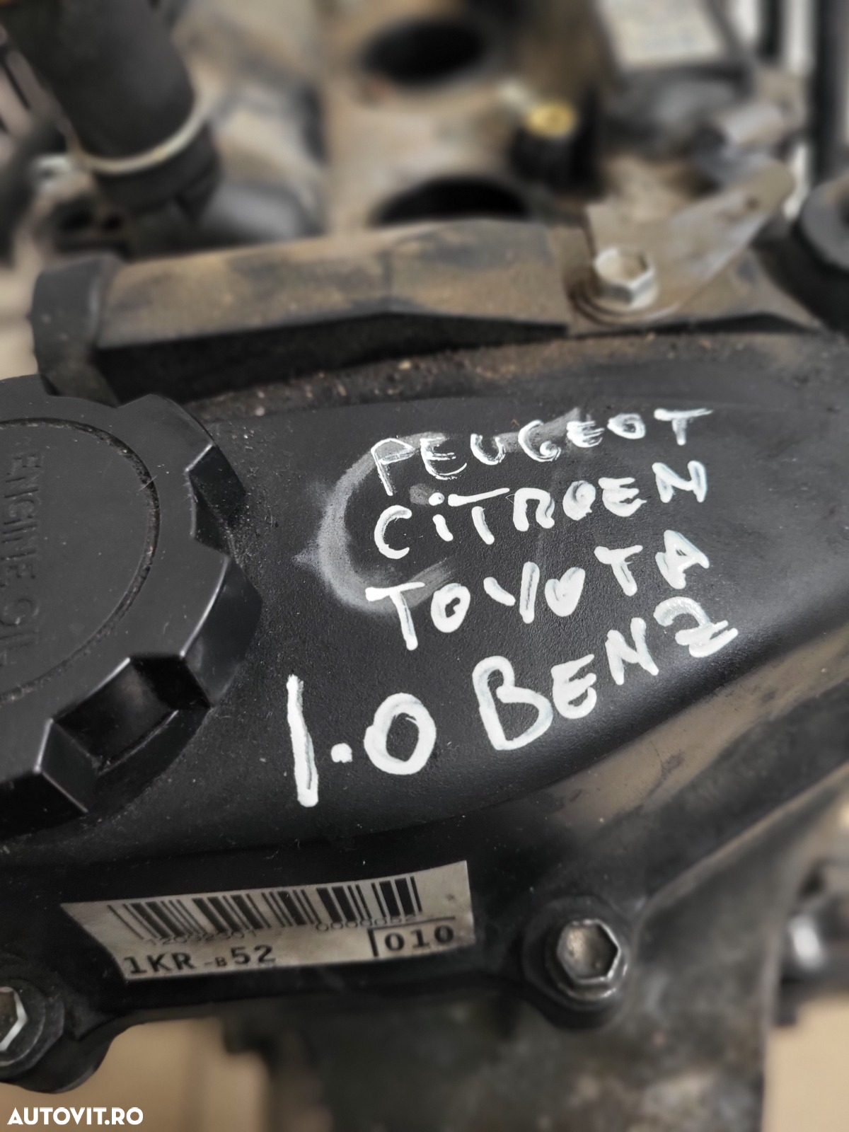 Motor 1.0 Benzina 1KRB52 Toyota Yaris Aygo Peugeot 107 Citroen C1 1KR-B52 Vanduta De Firma Cu Garan - 8