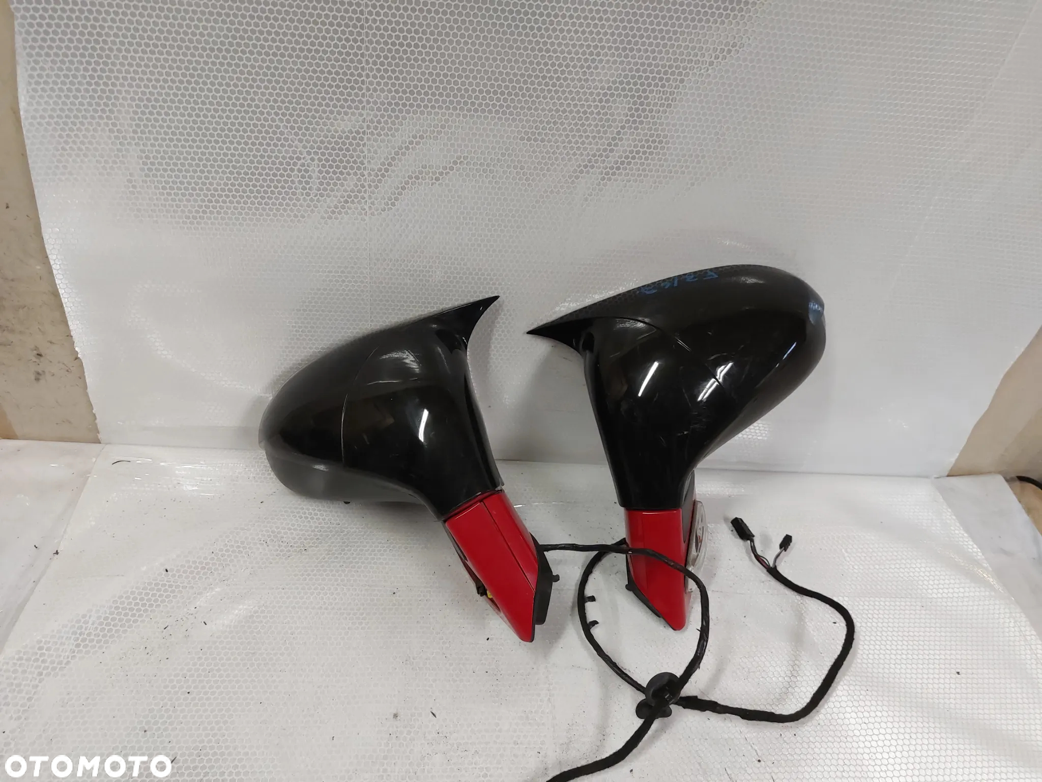 - LUSTERKO ELEKTRYCZNE LEWE PRAWE KOMPLET PEUGEOT 207 SPORT NAKŁADKI TUNING KKN CZERWONY 9PIN I 11PIN - 2