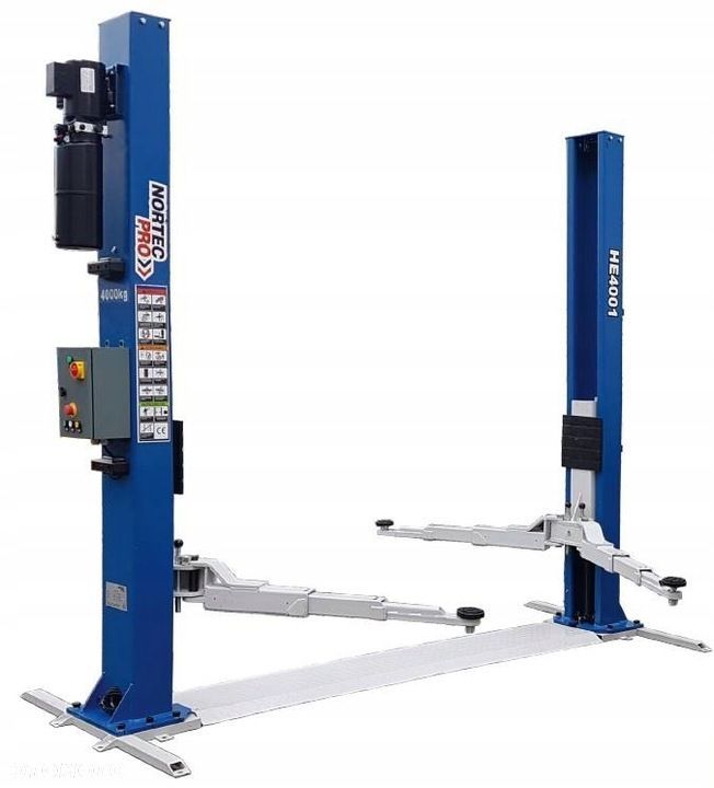 PODNOŚNIK DWUKOLUMNOWY NA RAMIE 4000KG NORTEC PRO PD4000HE 230V - 1
