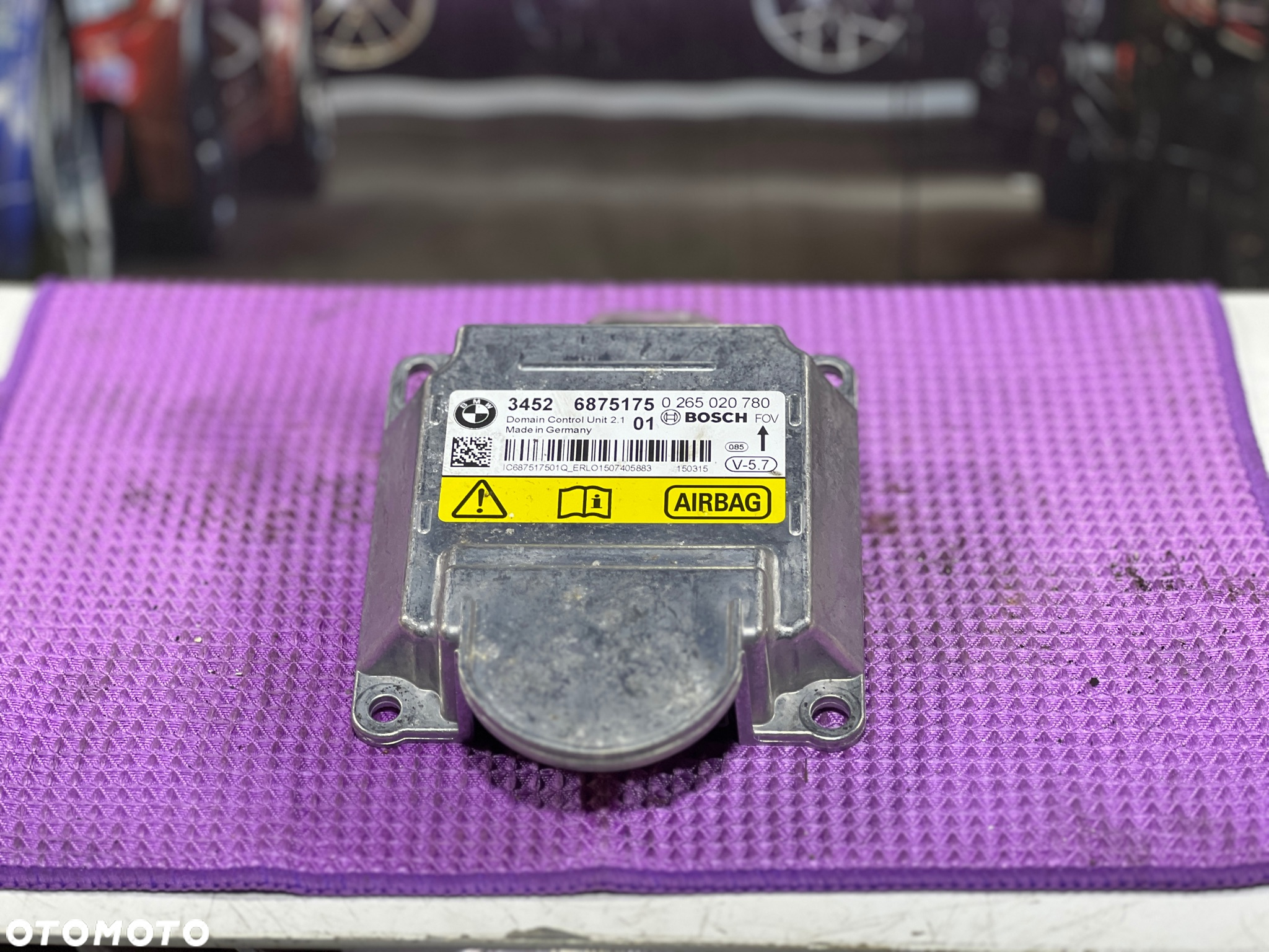 BMWBMW F15 X5M50d  STEROWNIK MODUŁ AIRBAG PODUSZKI POWIETRZNEJ 6875175 - 2