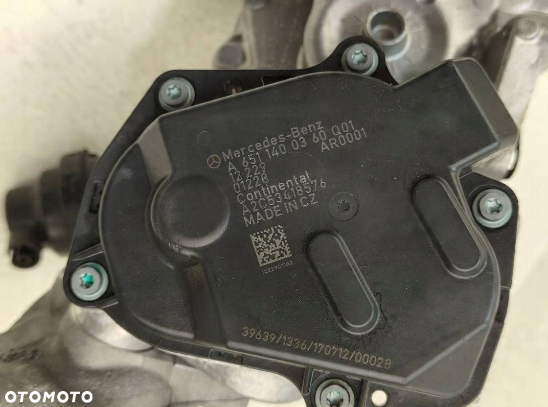 MERCEDES C W204 LIFT 2.2 CDI ZAWÓR EGR Z CHŁODNICZKĄ SPALIN A6511400360 - 4