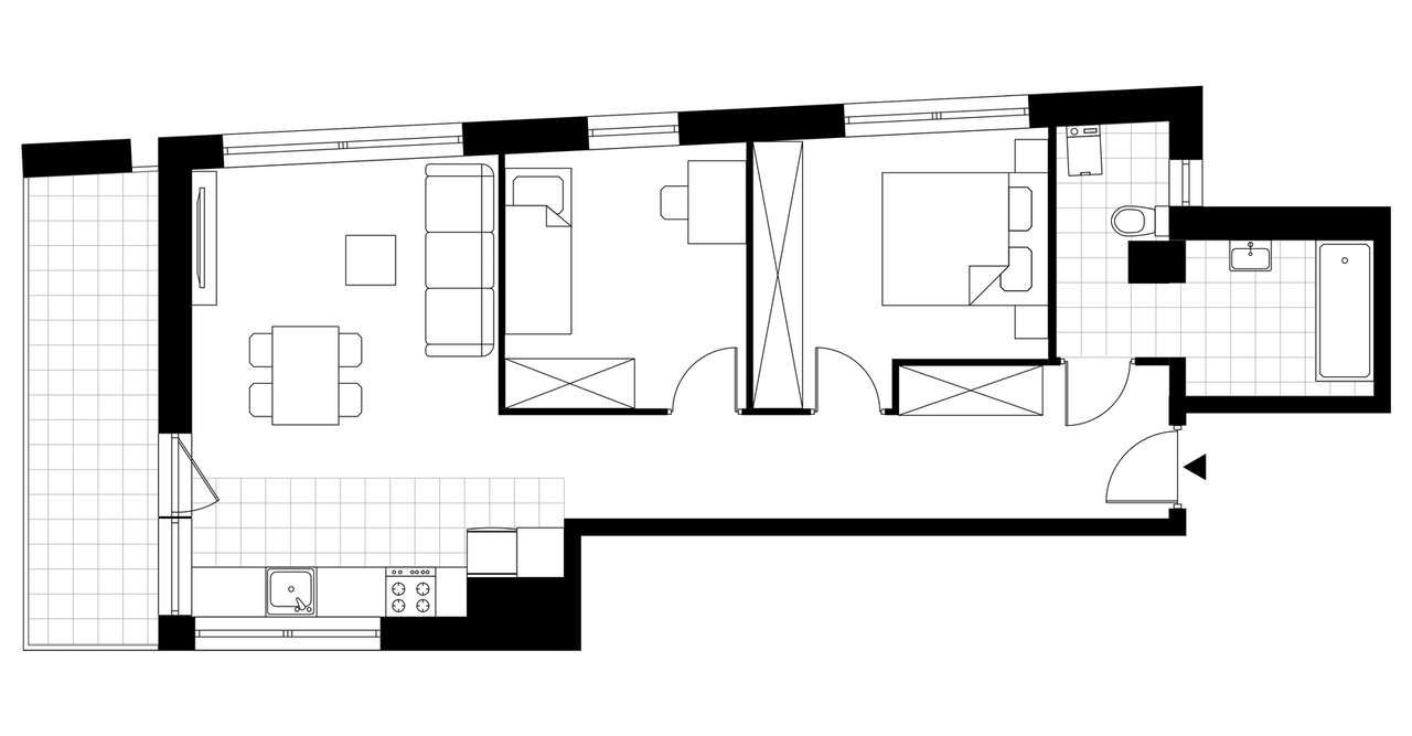 3-pokojowe mieszkanie 59m2 + balkon - Pełny obrazek: 4/11