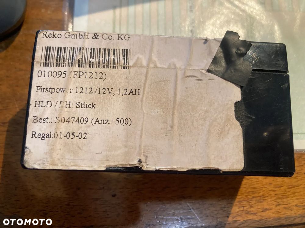 Akumulator dodatkowy 12V 1.2 Ah / 20Hr - 8